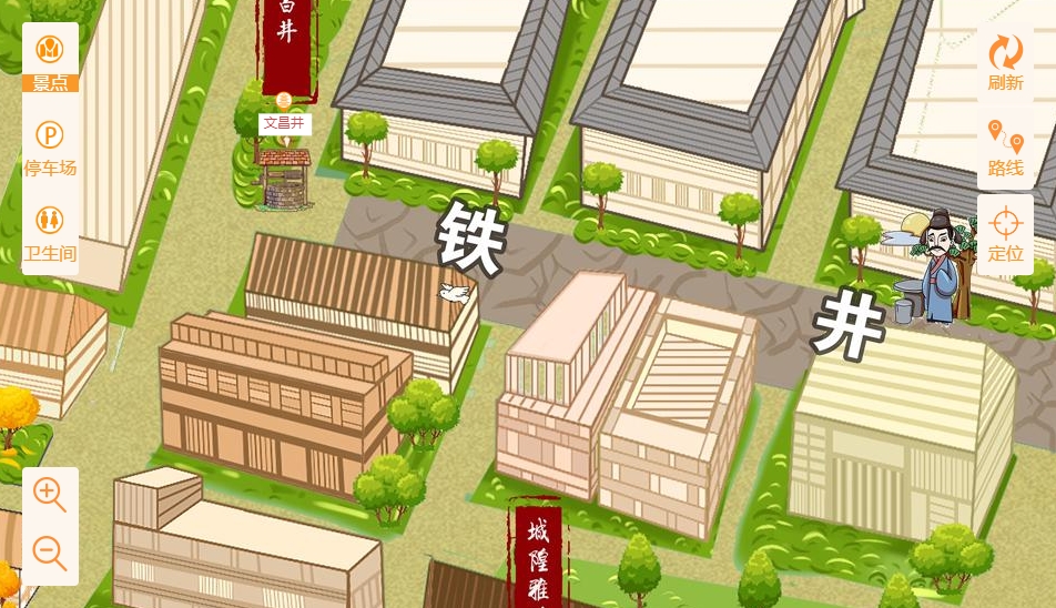 积玉口镇智慧景区：手绘地图与语音导览的完美融合